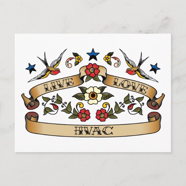 Cartão Postal Live Love HVAC (Frente)