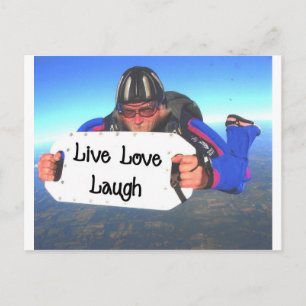 Cartão Postal Live Love Laugh