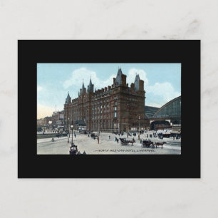 Cartão Postal Liverpool, North Western Hotel