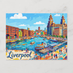 Cartão Postal Liverpool Reino Unido
