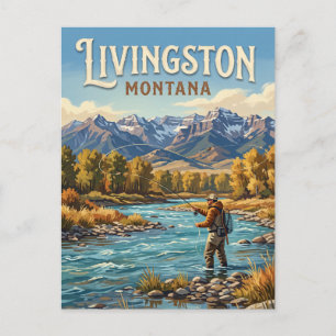 Cartão Postal Livingston Montana