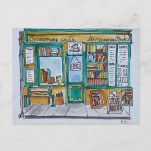 Cartão Postal Livraria Shakespeare & Co.   Seine, Paris