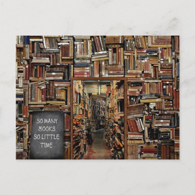 Cartão Postal Livres porte bibliotèque (Frente)