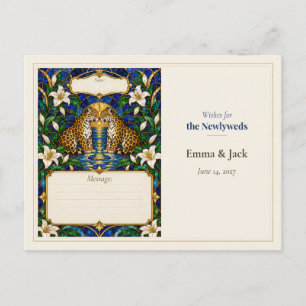 Cartão Postal Livro de Desejos de Casamento Jaguar