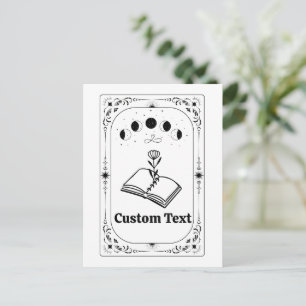 Cartão Postal Livro de Tarot Personalizado Amante Astrologia Cel