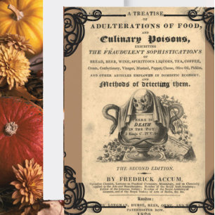 Cartão Postal Livro de venenos culinários do crânio antigo de 18