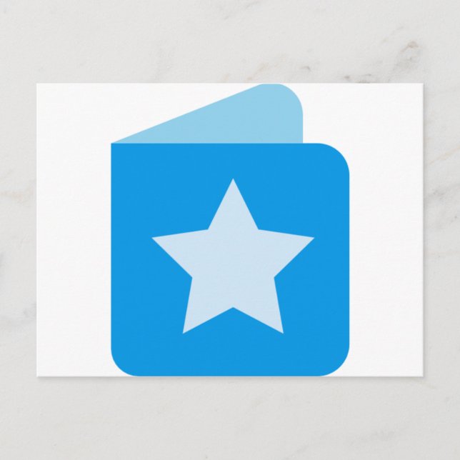 Cartão Postal livro do bebê (Frente)