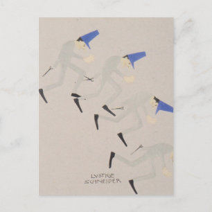 Cartão Postal Livro Koloman Moser-Picture para a sobrinha de Dit