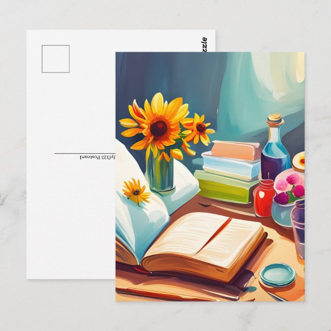 Cartão Postal Livros, Cartão-postal para a passagem (Frente/Verso)