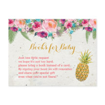 Livros de abacaxi tropical para bebê