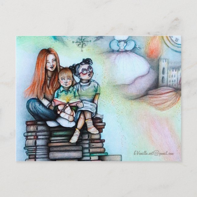 Cartão Postal _Livros de Bloqueio_ (Frente)