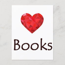 Cartão Postal Livros de Coração