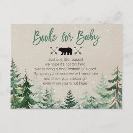 Cartão Postal Livros de Floresta de Floresta de Inverno para Beb