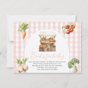 Cartão Postal Livros de mercado frescos, cor-de-rosa, produzidos