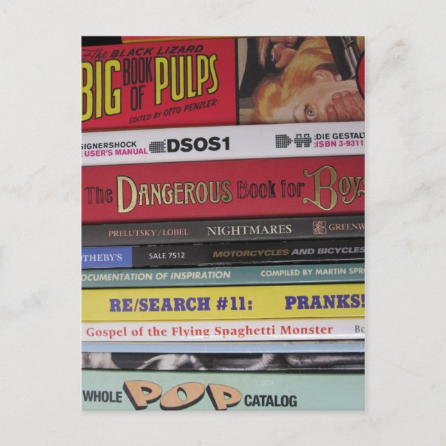 Cartão Postal Livros do pop da polpa (Frente)
