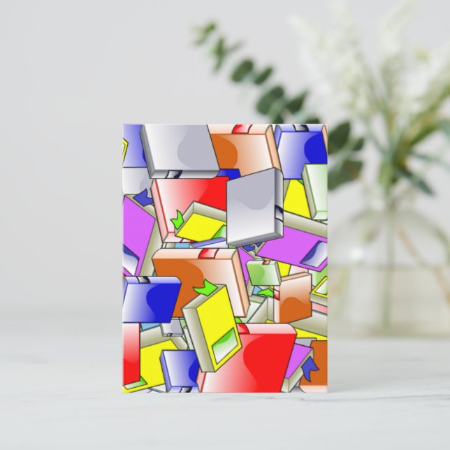 Cartão Postal Livros e Mais Livros  (Em pé/Frente)