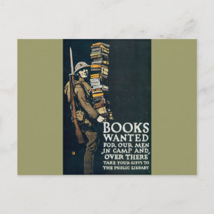 Cartão Postal Livros Queridos para Nossos Homens