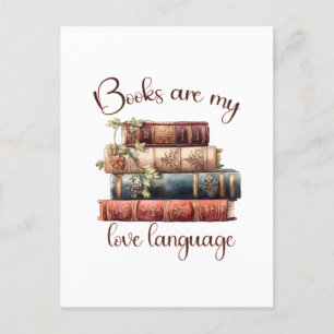 Cartão Postal Livros São Minha Linguagem do Amor