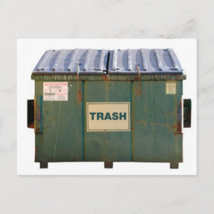 Cartão Postal Lixeira