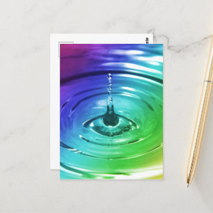 Cartão Postal Lixo de água macro