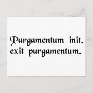 Cartão Postal Lixo dentro, lixo fora.