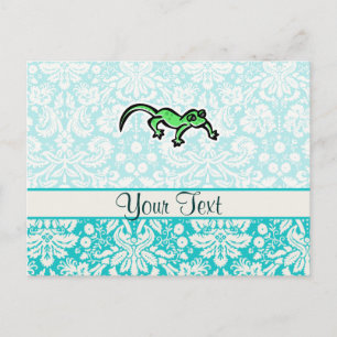 Cartão Postal Lizard; Fofo
