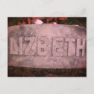 Cartão Postal Lizzie Borden Grave Marker - Fall River, MÃES