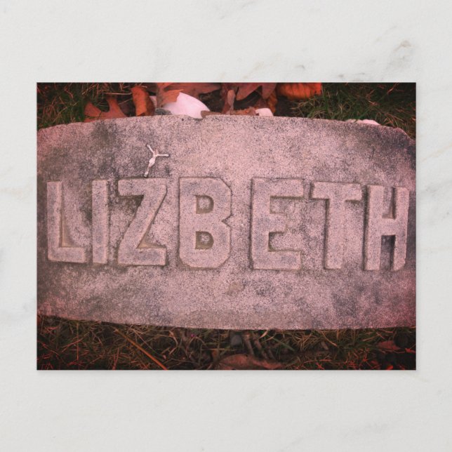 Cartão Postal Lizzie Borden Grave Marker - Fall River, MÃES (Frente)