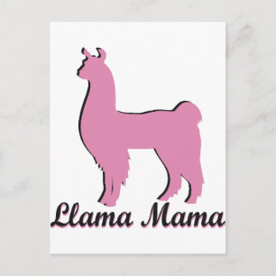 Cartão Postal Llama Mama