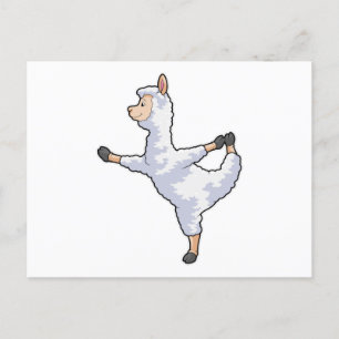 Cartão Postal Llama na Malhação Yoga