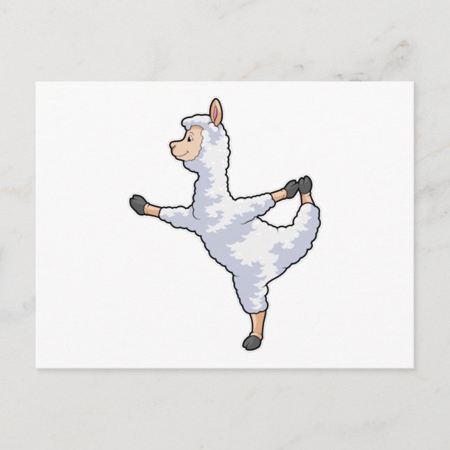 Cartão Postal Llama na Malhação Yoga (Frente)