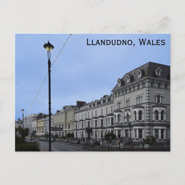 Cartão Postal Llandudno Wales Welsh Viagem (Frente)
