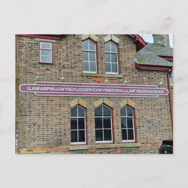 Cartão Postal Llanfair­pwllgwyngyll­ (Frente)
