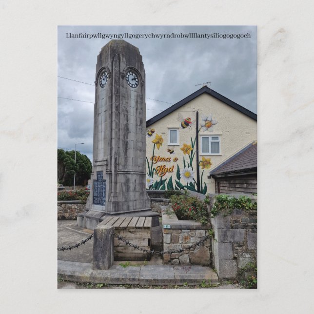 Cartão Postal Llanfair pwllgwyngyll (Frente)