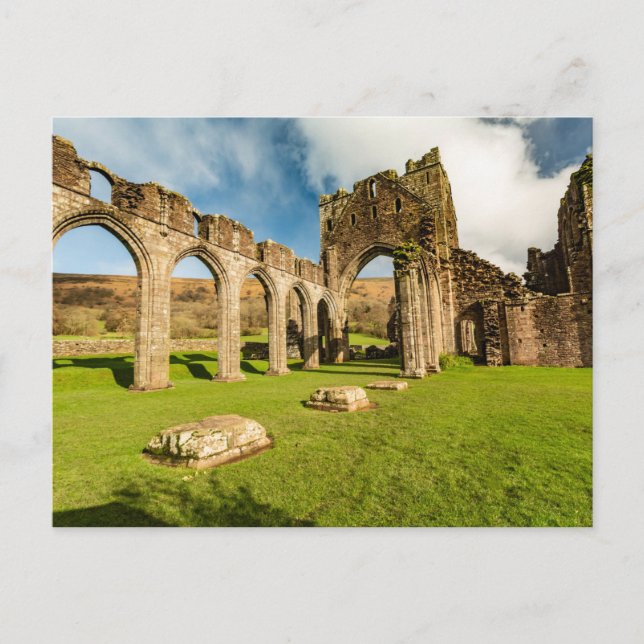 Cartão Postal Llanthony Priory (Frente)