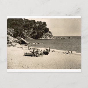 Cartão Postal Lloret de Mar Vintage Costa Brava Praia