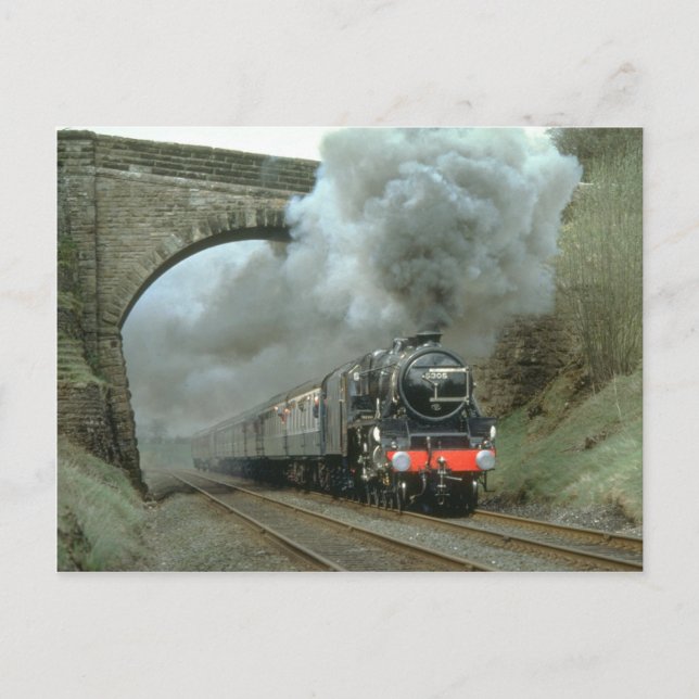 Cartão Postal LMS classe 5 blasts ao longo da Settle & Carlisle  (Frente)