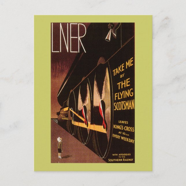 Cartão Postal LNER Flying Scotsman (Frente)