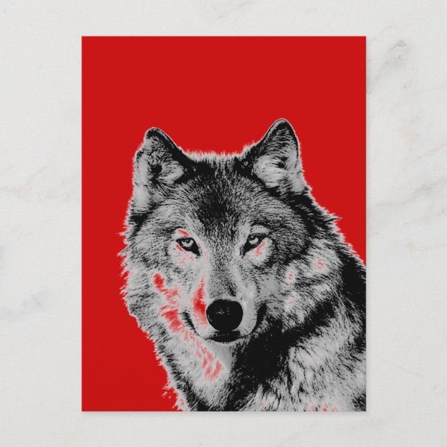 Cartão Postal Lobo (Frente)