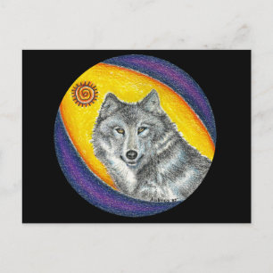 Cartão Postal Lobo cura do Shaman