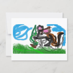 Cartão Postal Lobo selvagem
