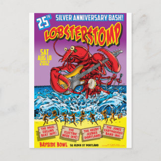 Cartão Postal LOBSTER STOMP Poster Art de Mort Todd
