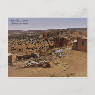 Cartão Postal Local De Construção No Pueblo Mesa
