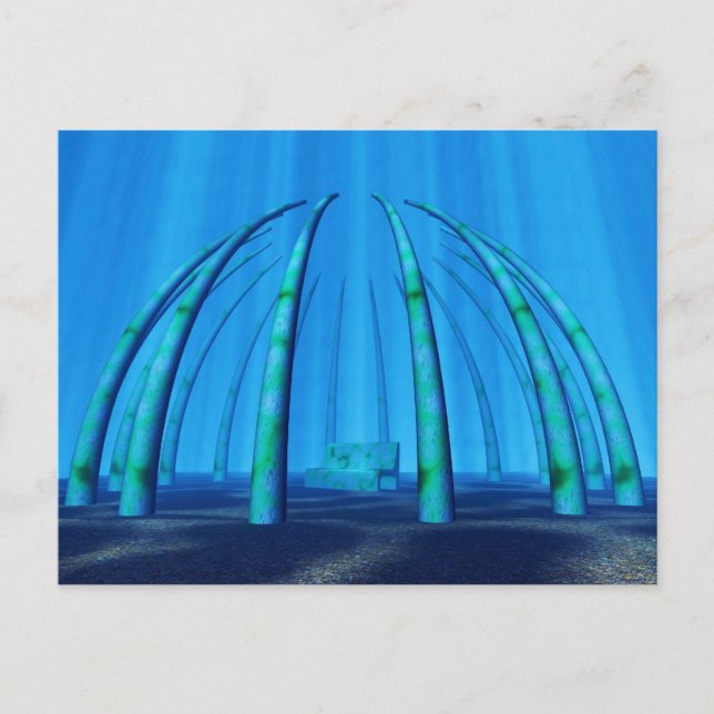 Cartão Postal local de repouso submarino (Frente)