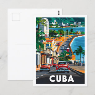 Cartão Postal Local de Viagem Famoso Havana Cuba