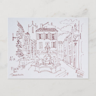 Cartão Postal Local dos Tanneurs   Aix en Provence, França