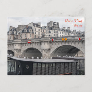 Cartão Postal Local próximo de Pont Neuf - Paris, França
