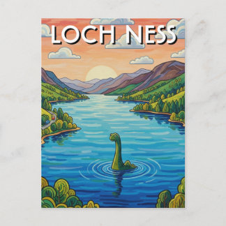 Cartão Postal Loch Ness Nessie Travel