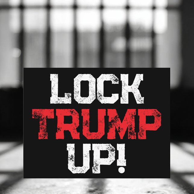Cartão Postal Lock Trump Up Political (Criador carregado)