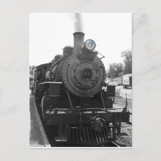 Cartão Postal Locomotiva a vapor nº 40 (Frente)